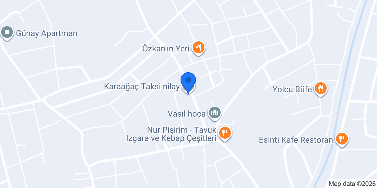 Karaağaç Taksi nilay konumu