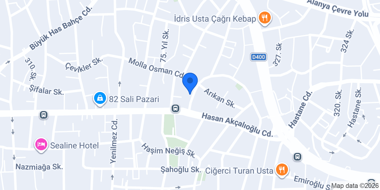 The S Apart & Suites konumu