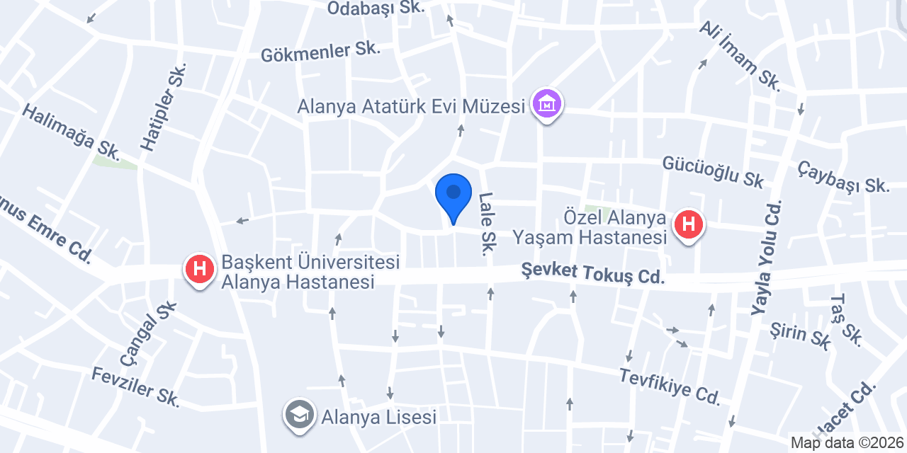Şevket Kuaför Alanya konumu