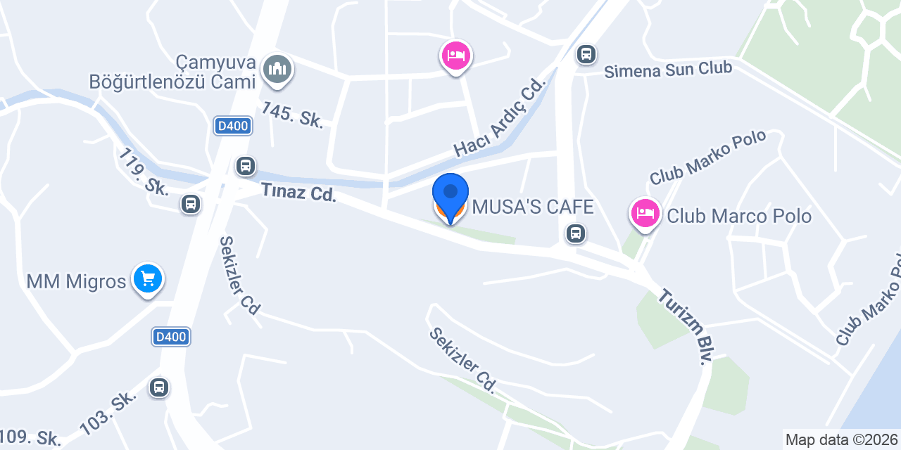 MUSA'S CAFE konumu