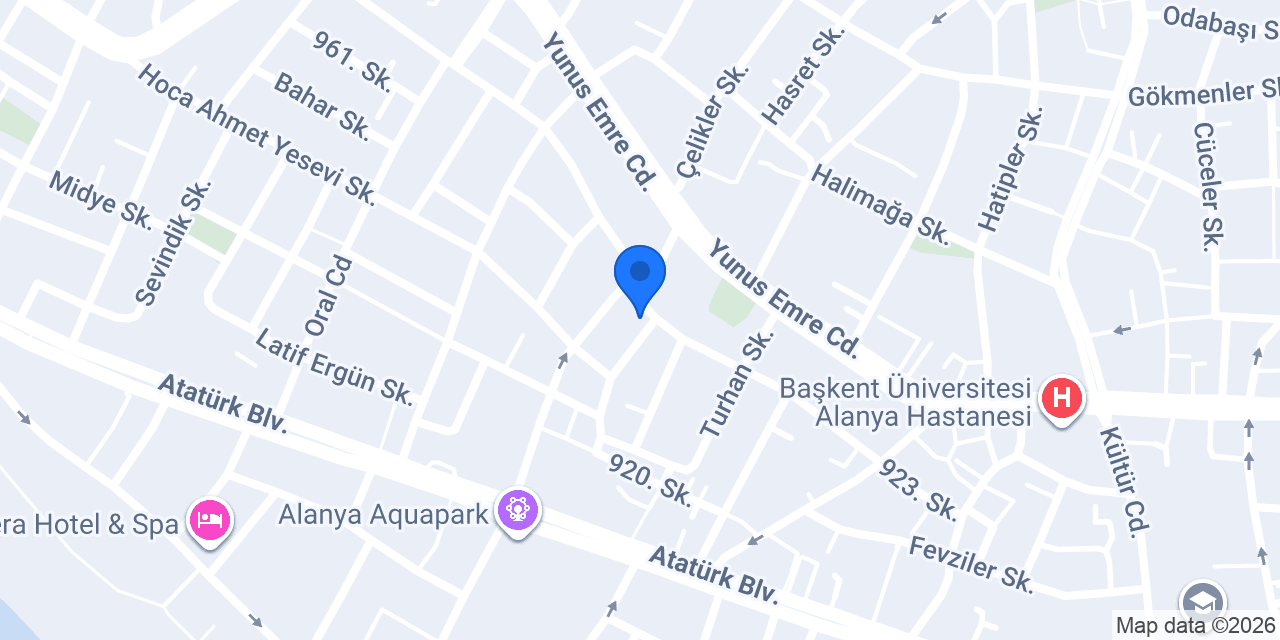 Çamlıca Orhan Usta Antalya konumu