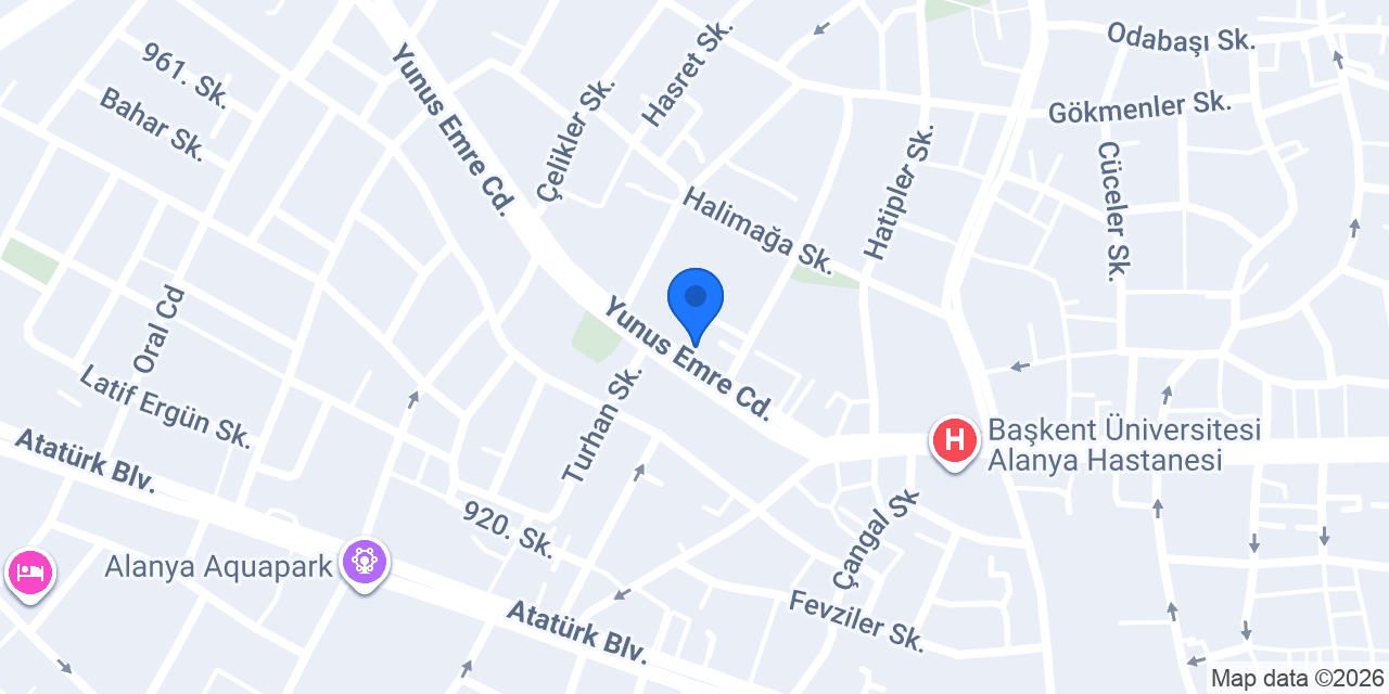 Alanya Form Etüt Merkezi konumu