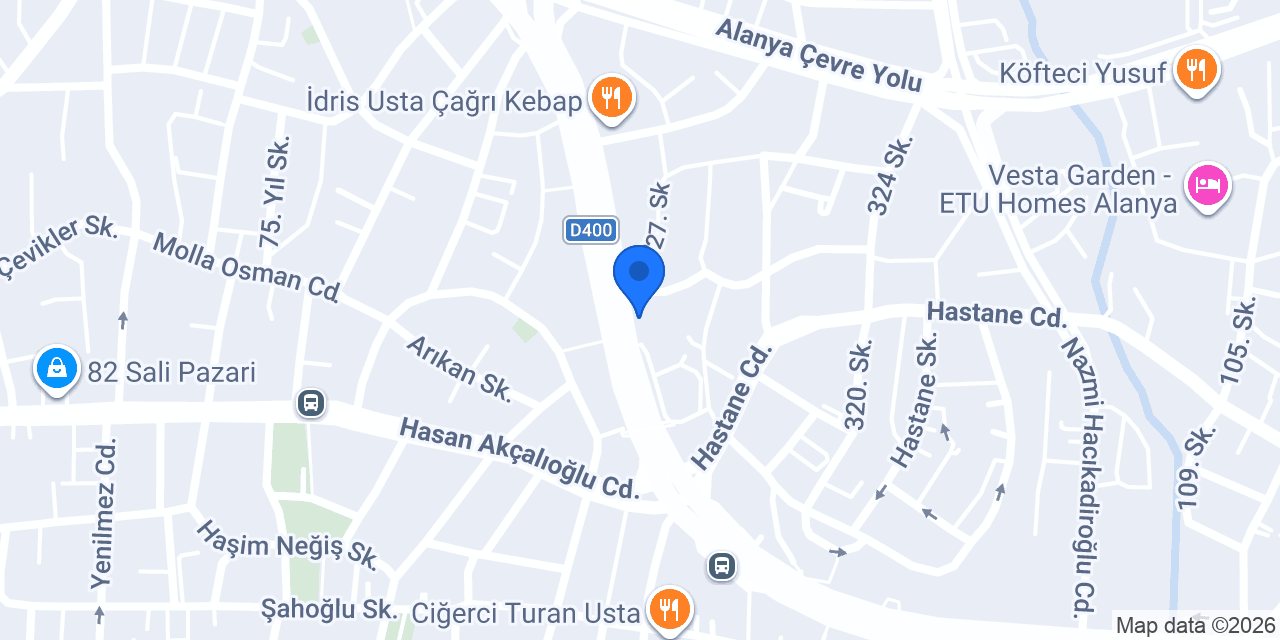Fibabanka Alanya Şubesi konumu