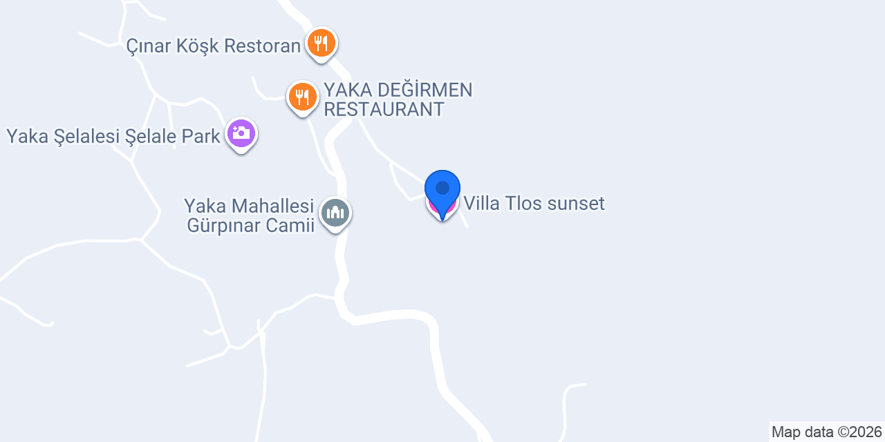 Villa Tlos sunset konumu