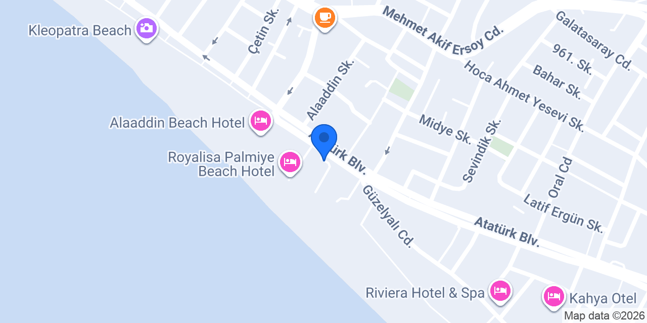 Xperia Saray Beach Otel konumu