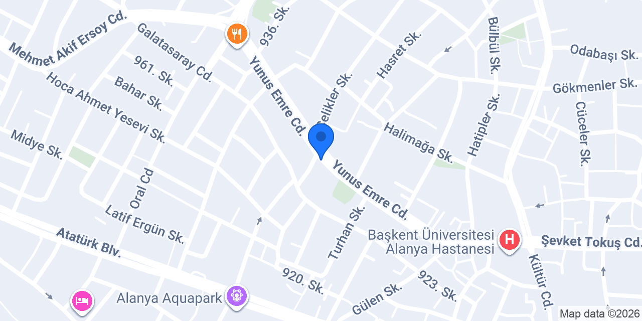 Çikolata Evim Alanya konumu