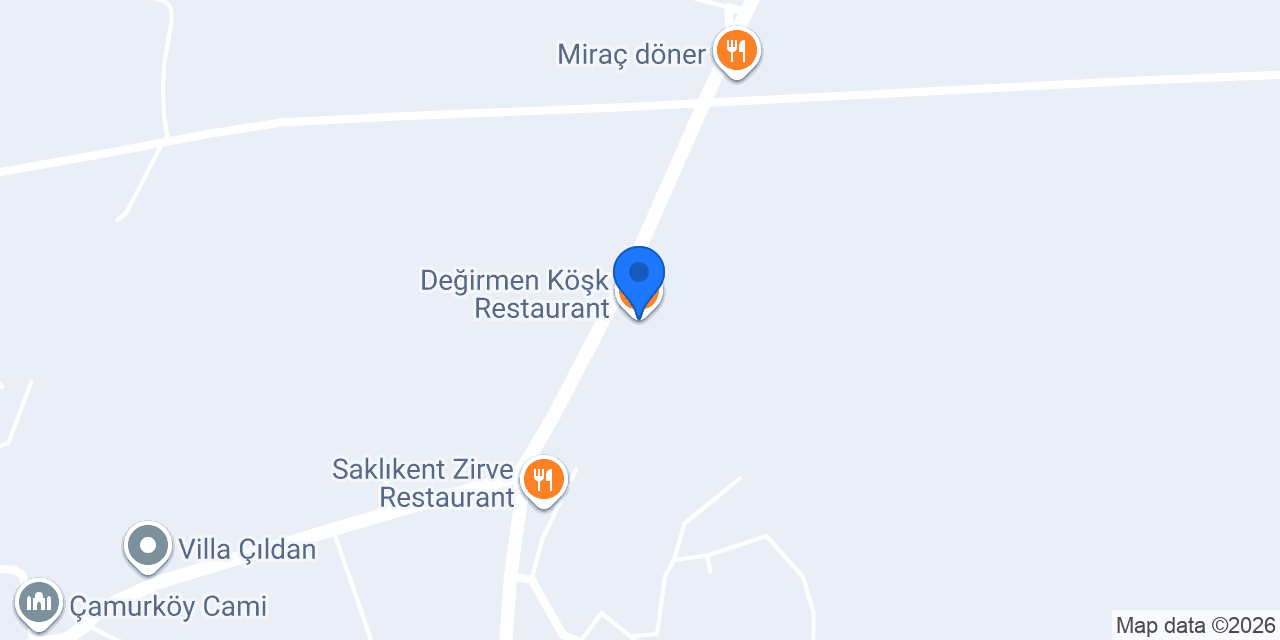 Değirmen Köşk Restaurant konumu