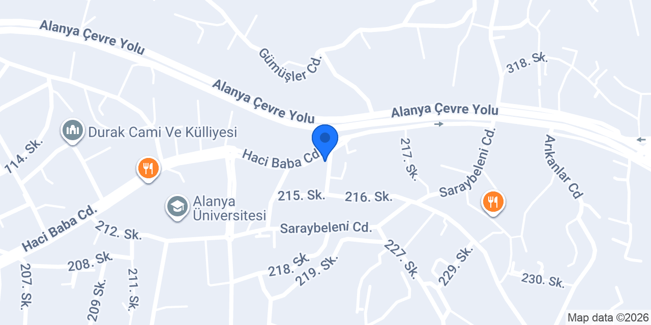 Kısmet Kasabı Cikcilli Alanya konumu