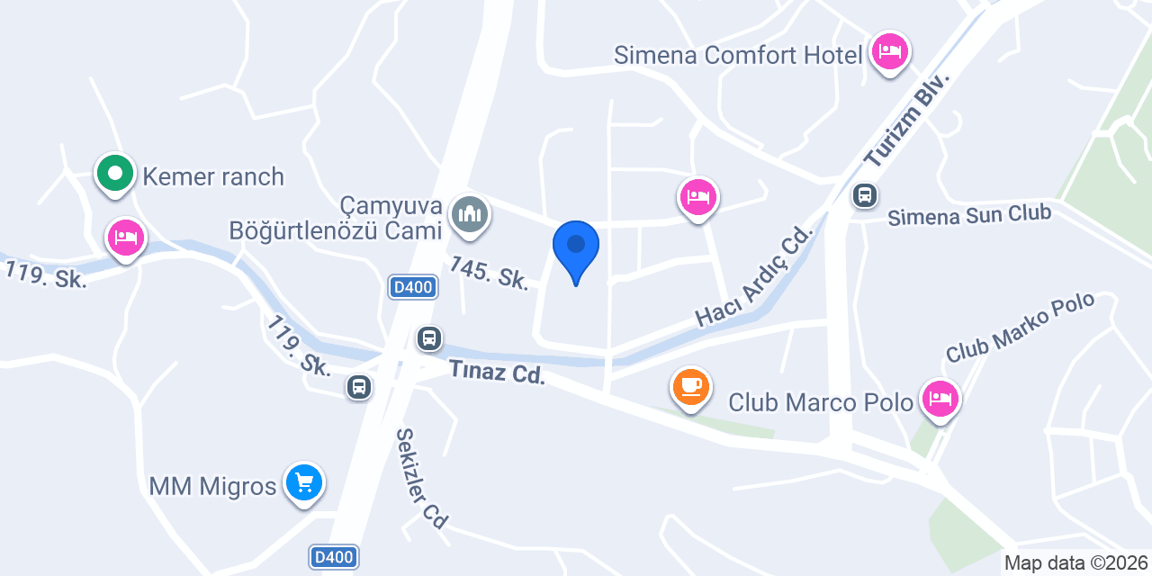 MAXX ROYAL YAŞAM EVLERİ konumu