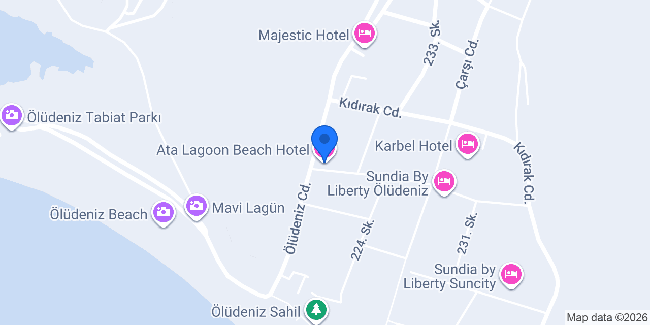 Ata Lagoon Beach Hotel konumu