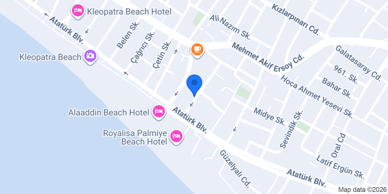 Bilkay Hotel konumu