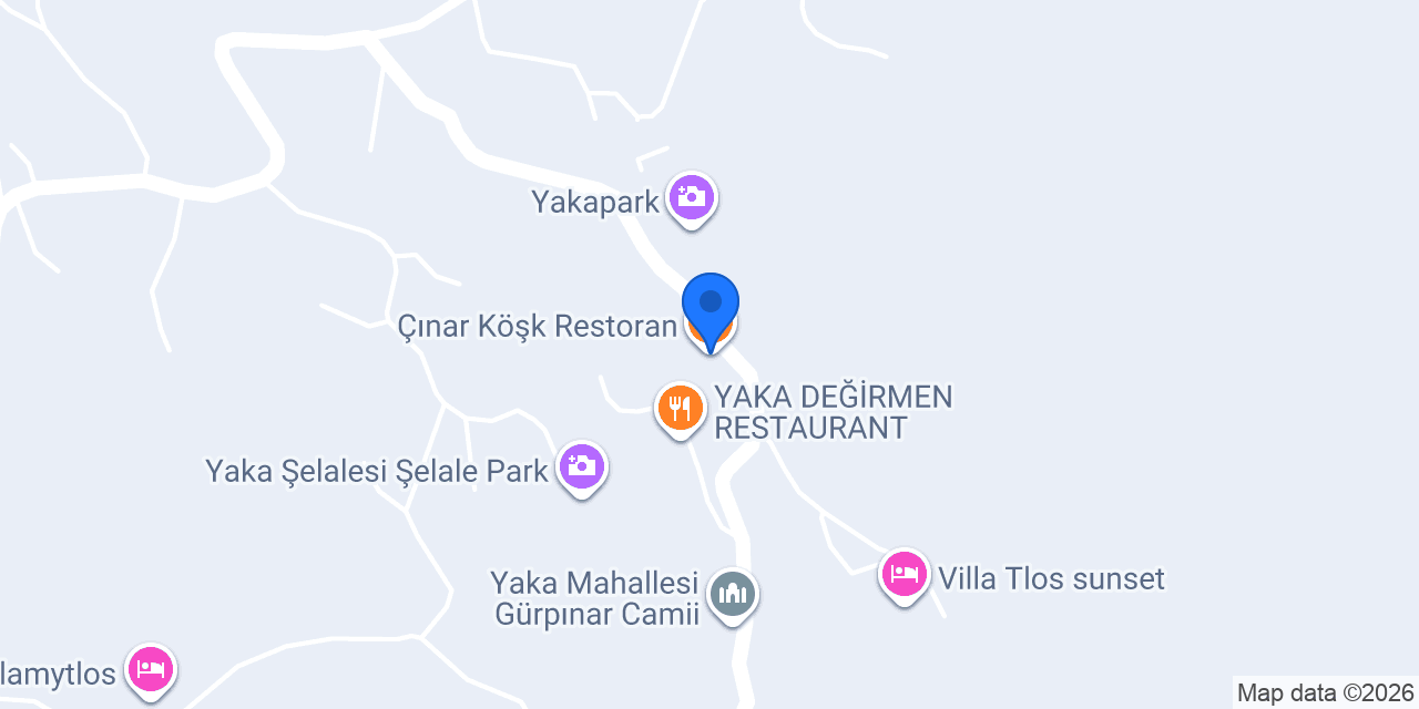 Çınar Köşk Restoran konumu