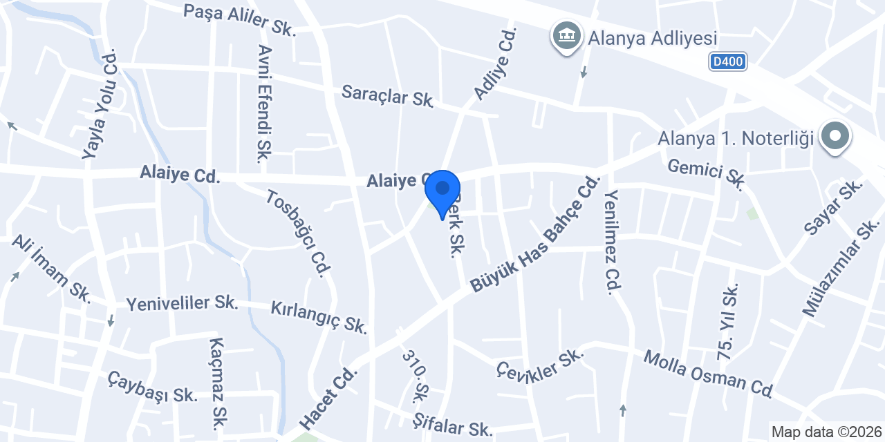 Güneş Reklam Alanya konumu