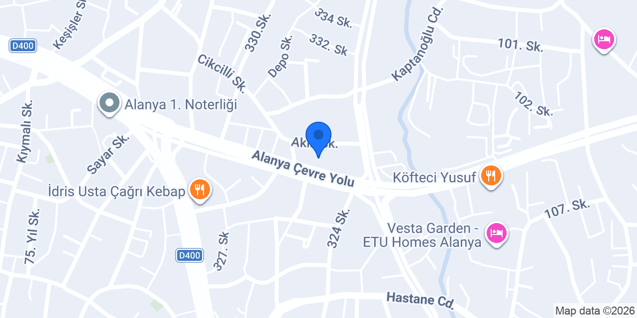 durgut auto garaj konumu