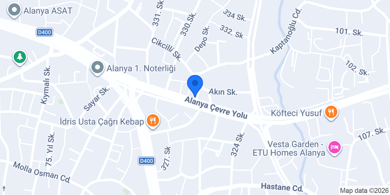 ABG BRAND GROUP ALANYA konumu