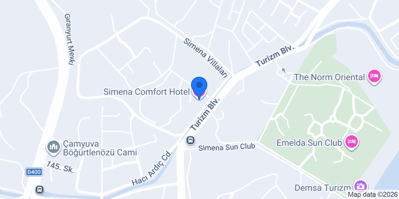 Simena Comfort Hotel konumu
