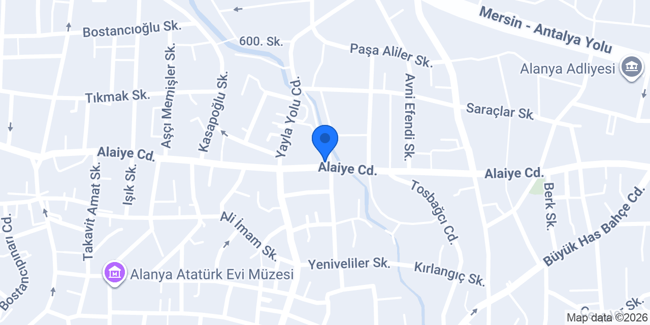 Alanya Et Dünyası konumu