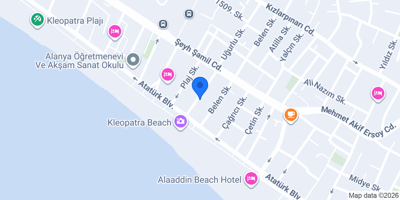 Kleopatra Sahara Otel konumu