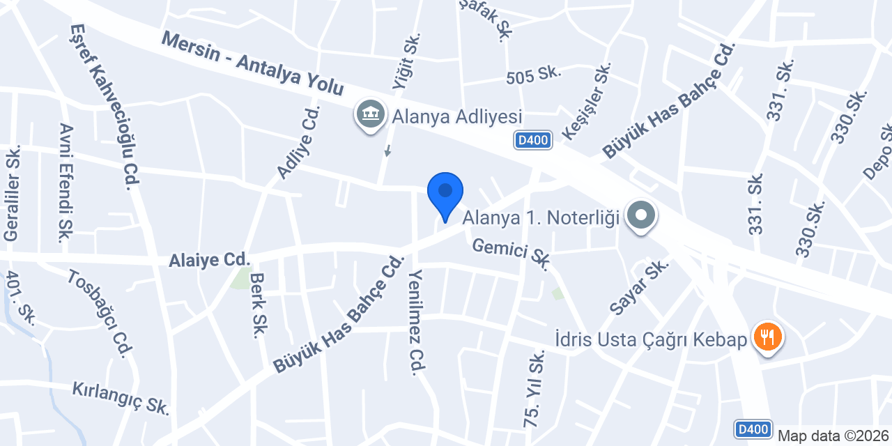 Kaptan Balık Evi konumu