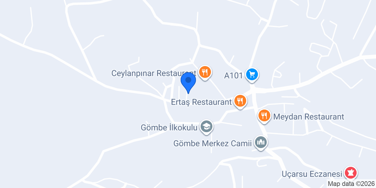 İnce Taşkonak Evleri ve Restaurant Gömbe konumu