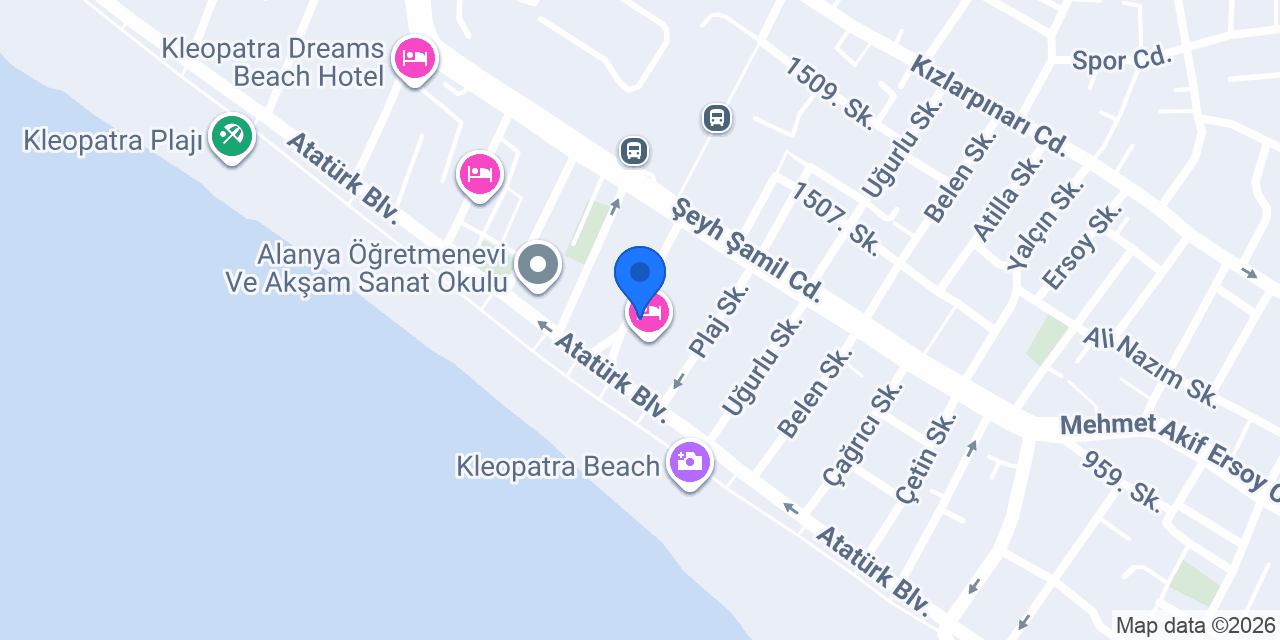 Beach Sport Cafe Bar & Restaurant konumu