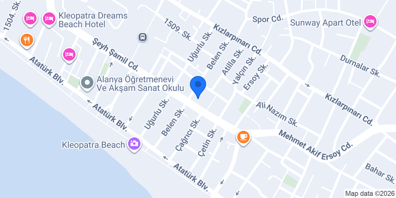 F&E ALANYA OPTİK konumu