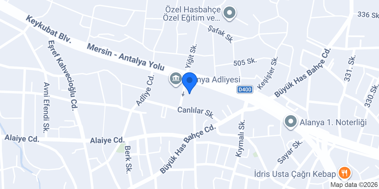 ADLİYE GARAJ konumu