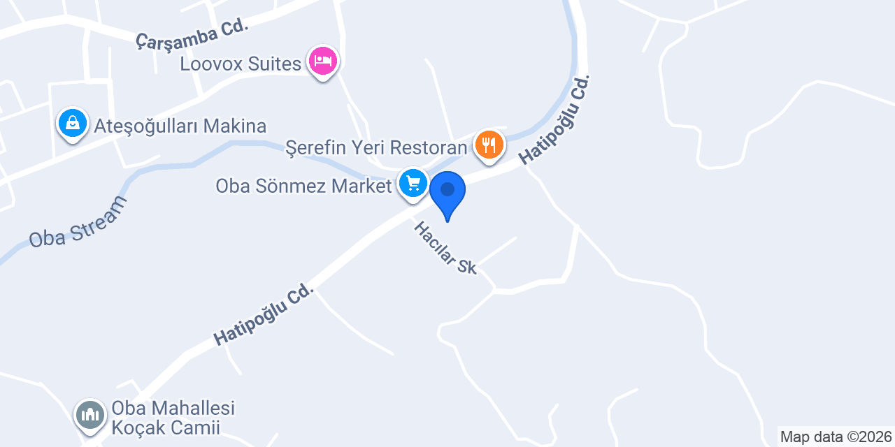 Alanya Endüstriyel Efe konumu