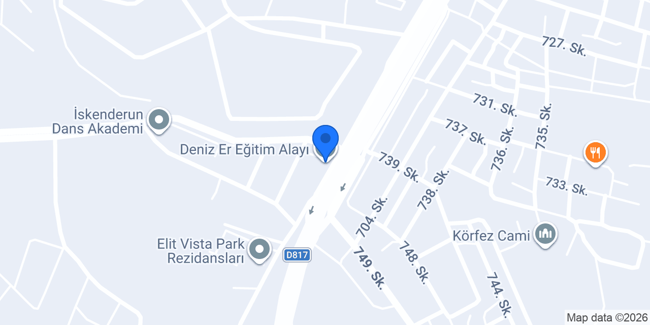 Deniz Er Eğitim Alayı konumu
