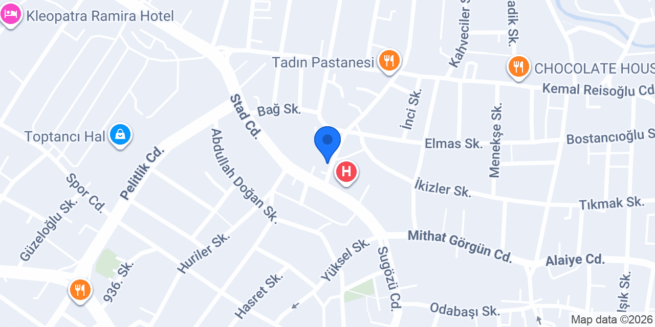 Anıl Pastanesi konumu