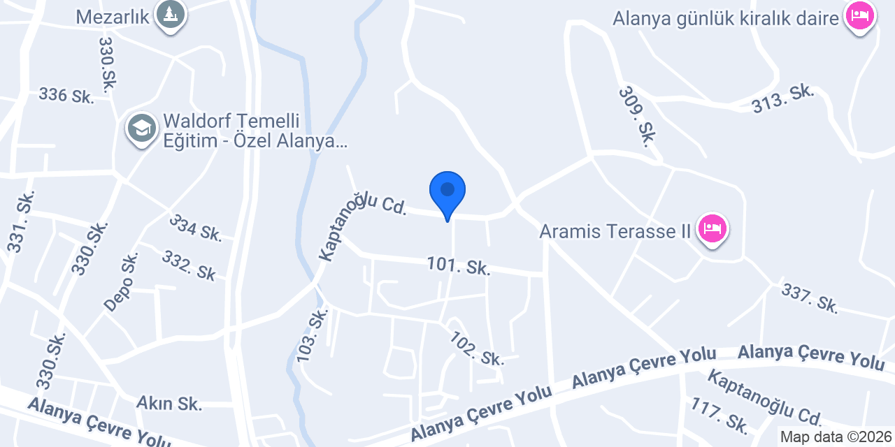 Alanya Berrak Havuz konumu