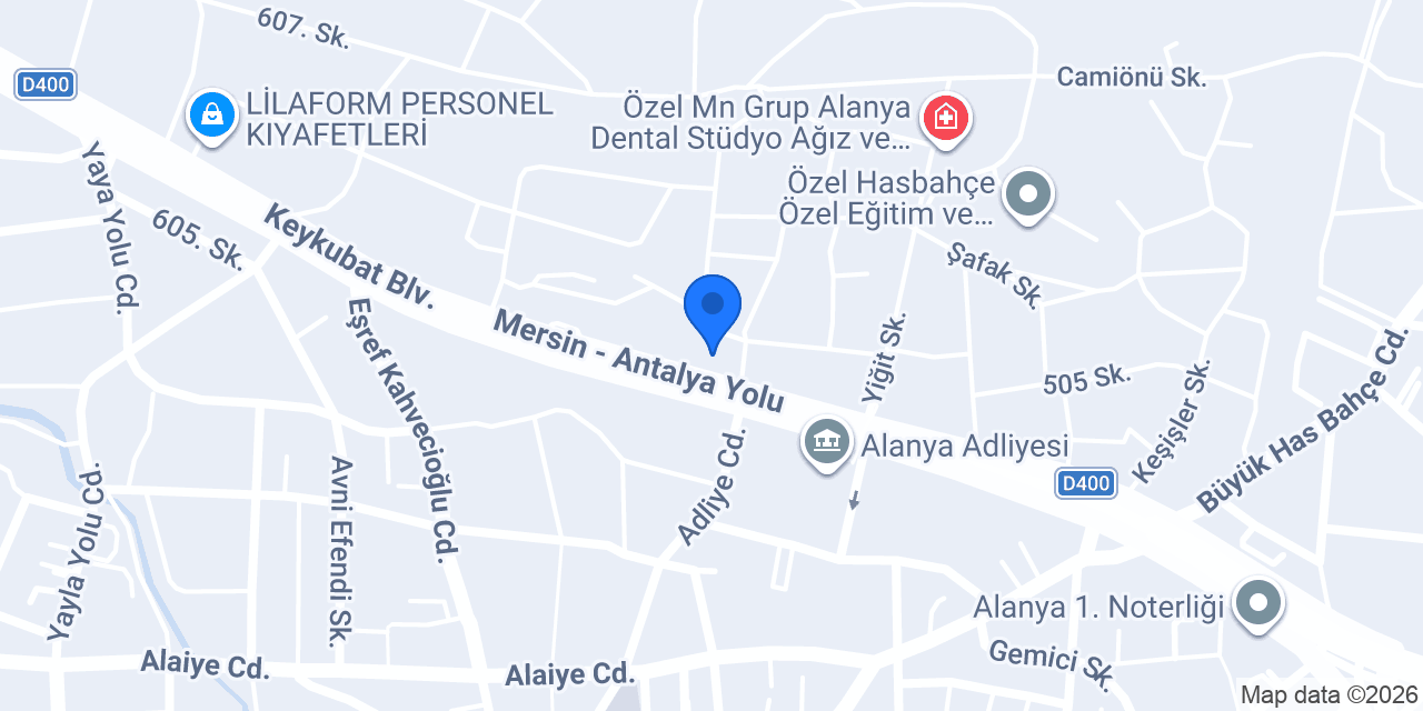 Halkbank Alanya Ticari Şubesi konumu