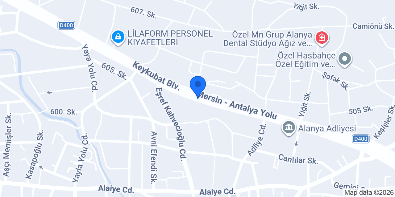 Alanya Lastik konumu