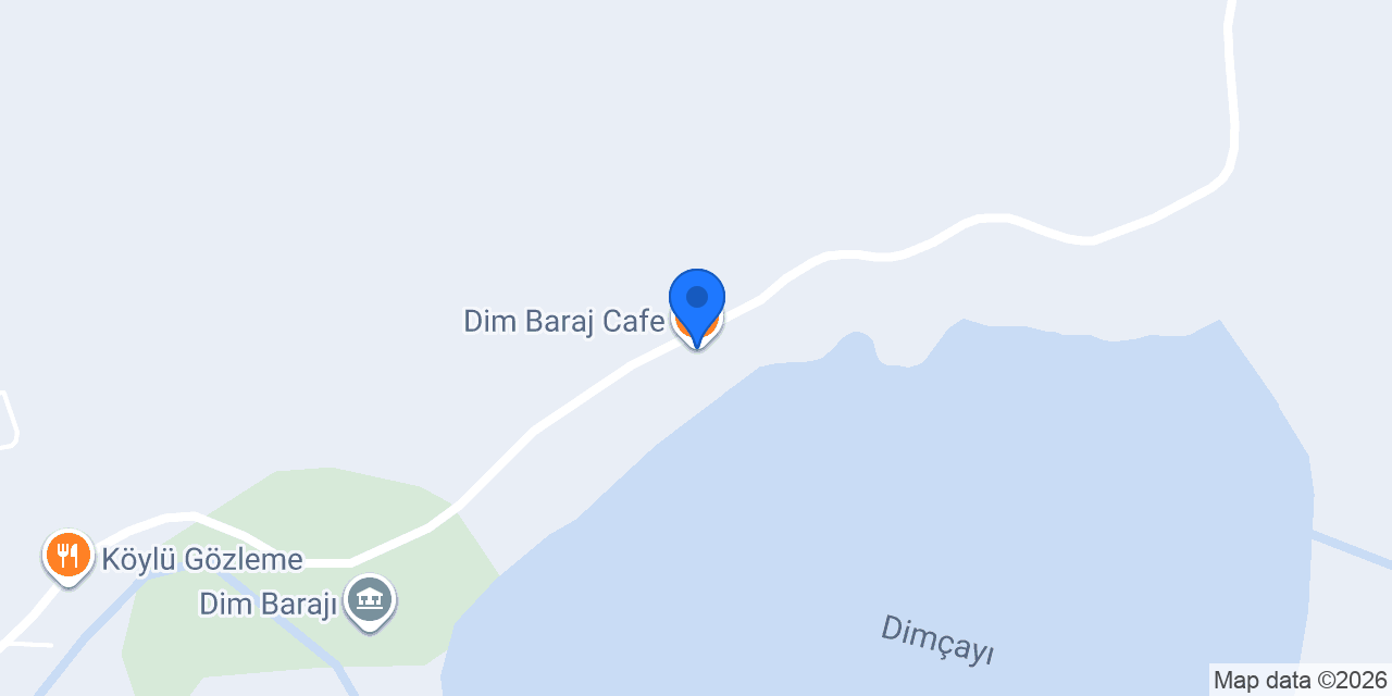 Dim Baraj Cafe konumu