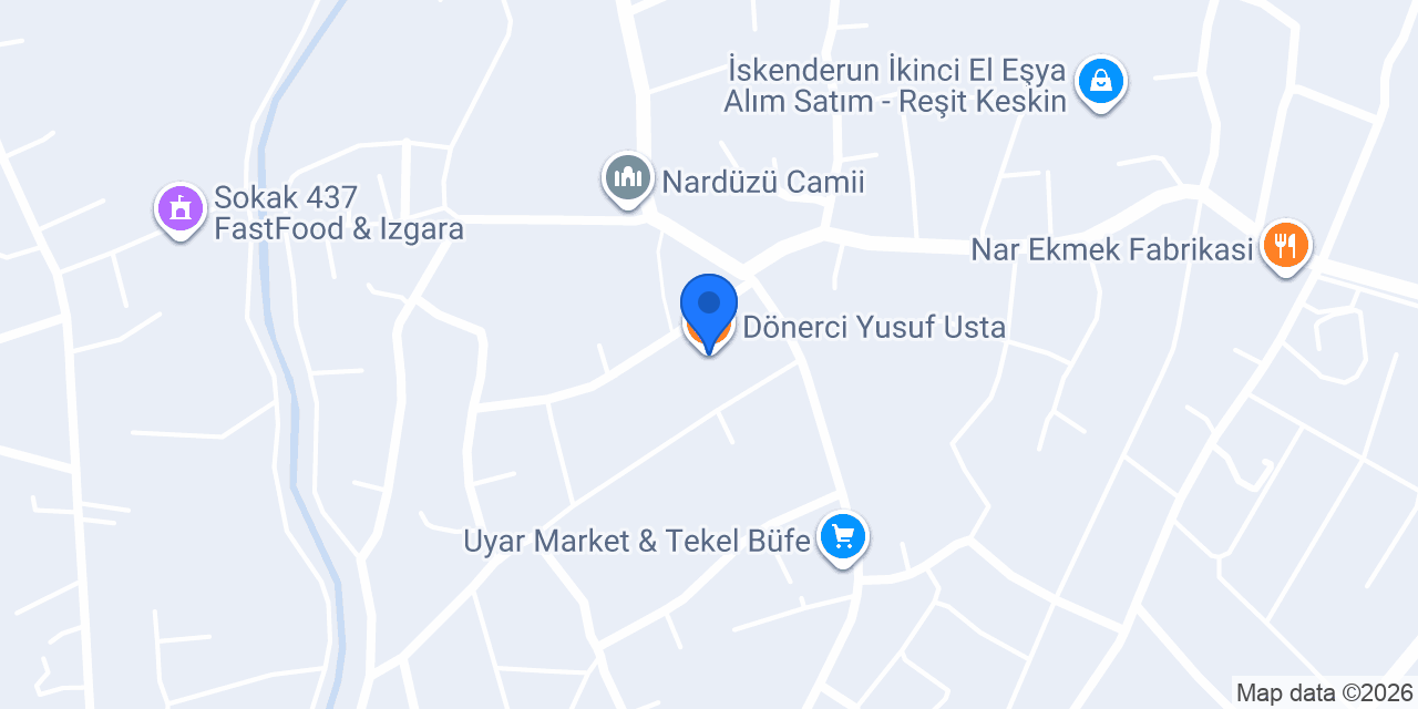 Dönerci Yusuf Usta konumu