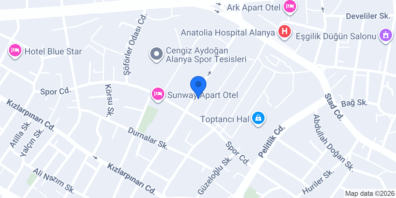Alanya Universal Tercume Burosu konumu