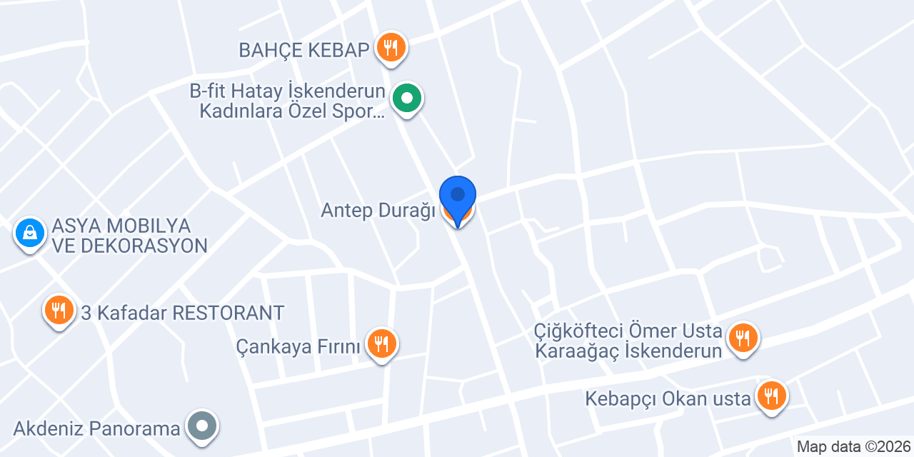 Antep Durağı konumu