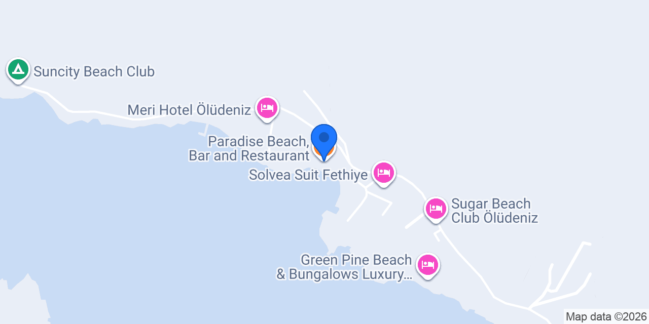 Paradise Beach, Bar and Restaurant konumu