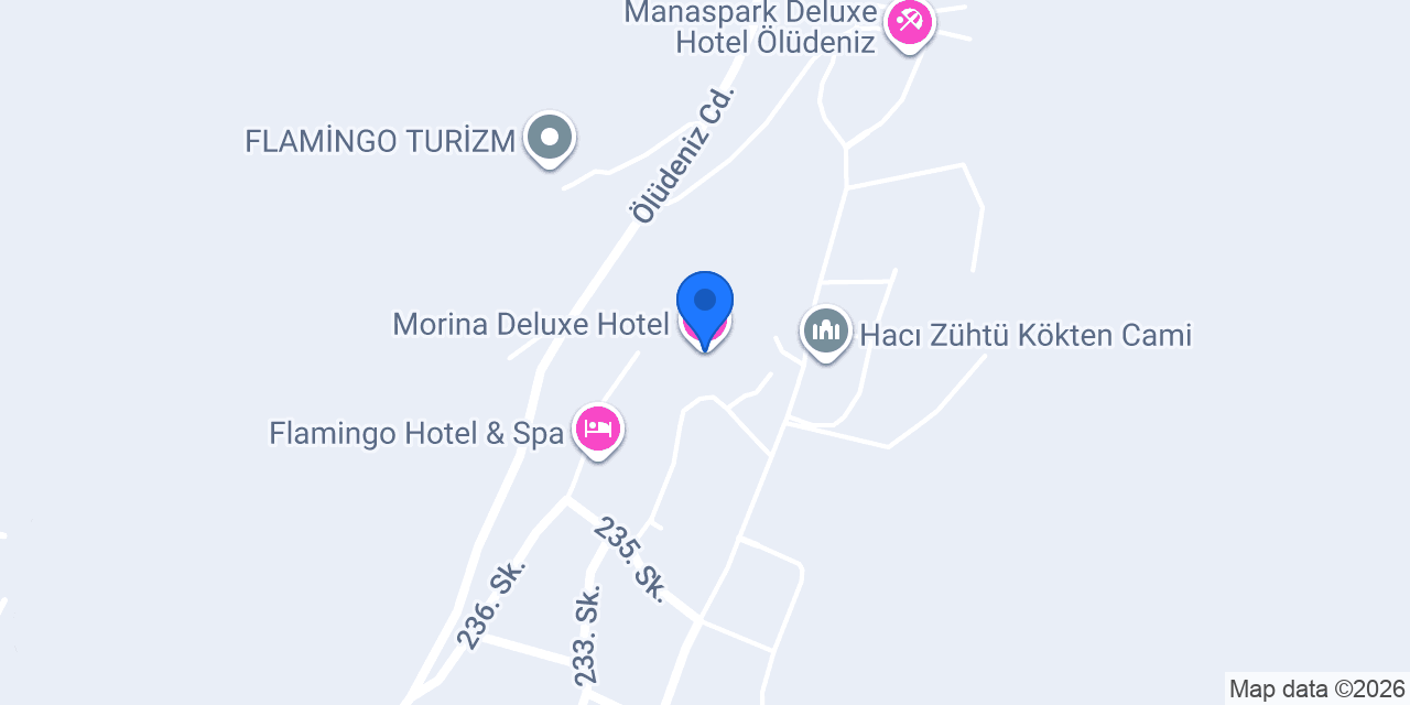 Morina Deluxe Hotel konumu