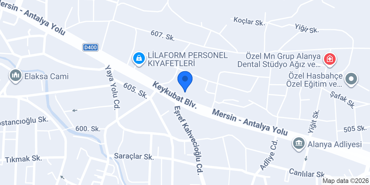 Cadde Plus Diş Polikliniği - Alanya konumu