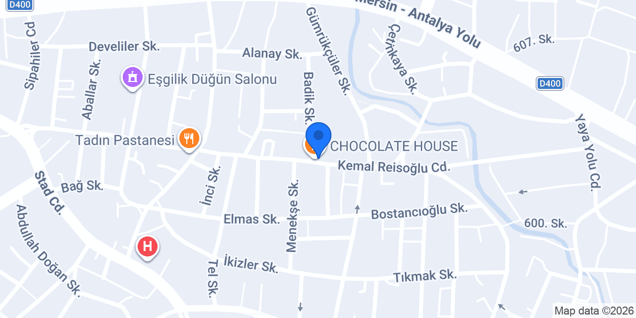 CHOCOLATE HOUSE konumu