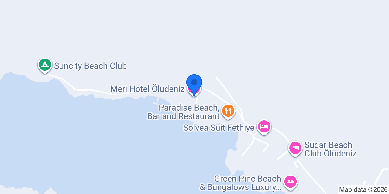 Meri Hotel Ölüdeniz konumu
