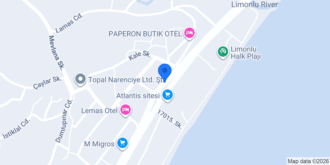 Lemas Taş Fırını Unlu Mamulleri konumu