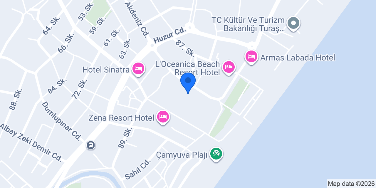 Lucida Beach Hotel konumu