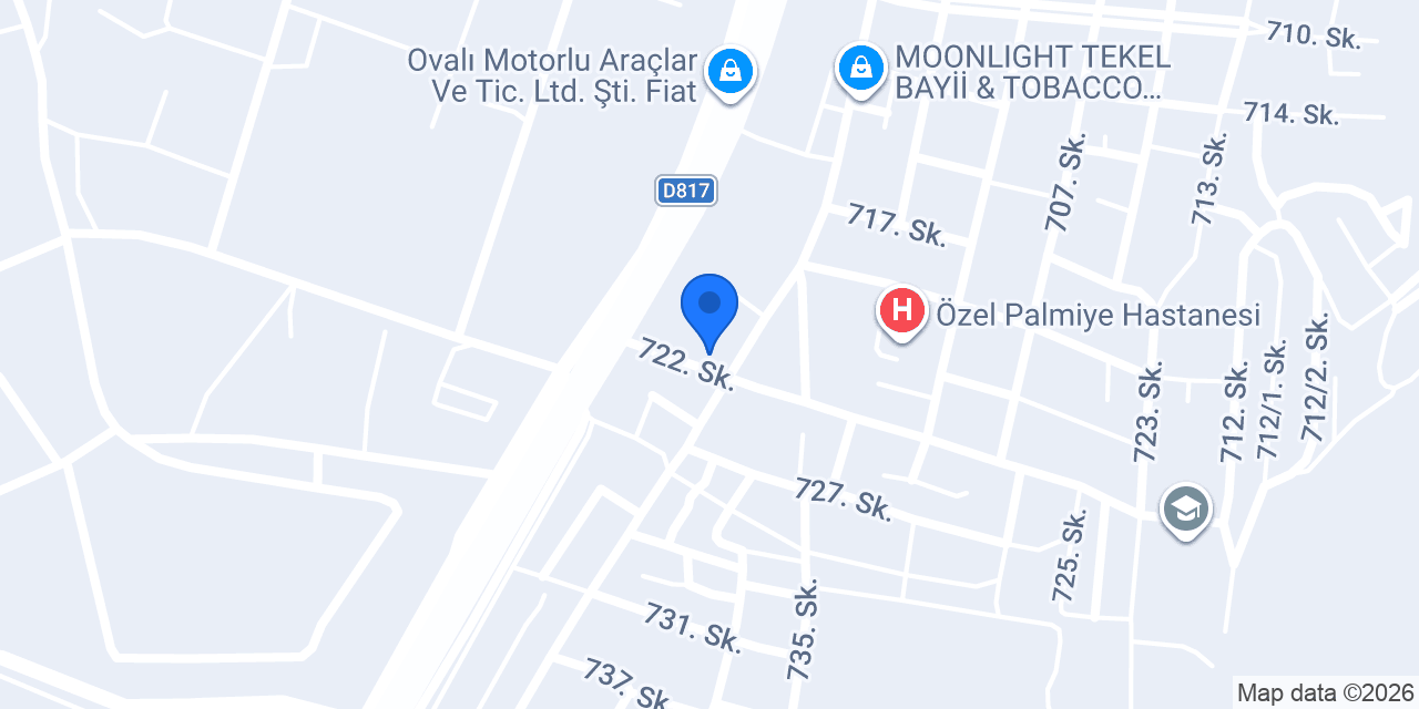 ÖMKA YAPI DEKORASYON konumu