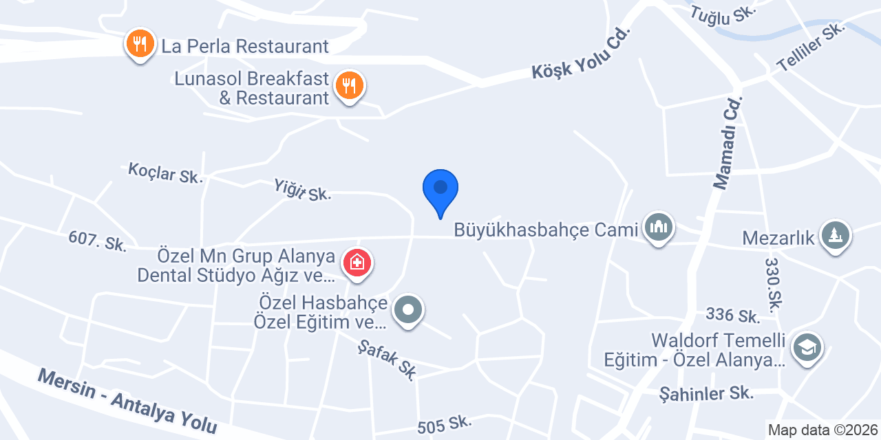 Alanya Psikolojik Danışman Mahmuthan Dolapcı konumu
