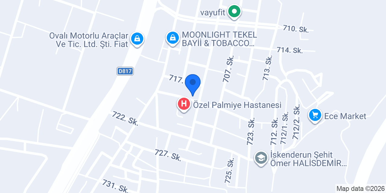 Mutlu Optik konumu