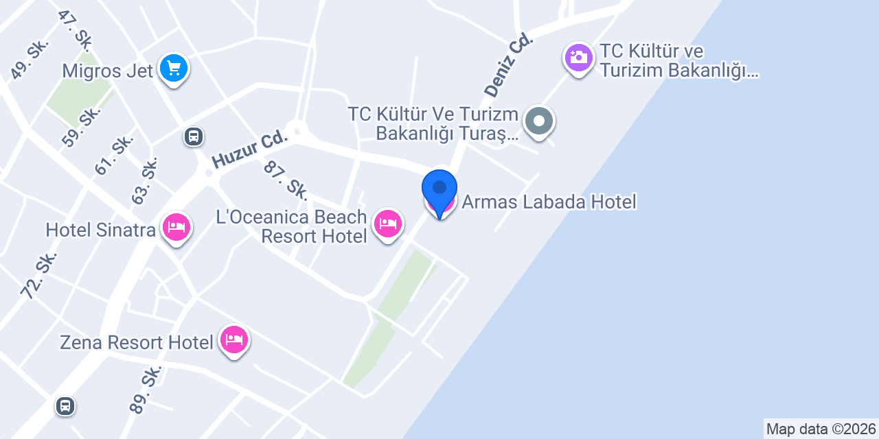 Armas Labada Hotel konumu