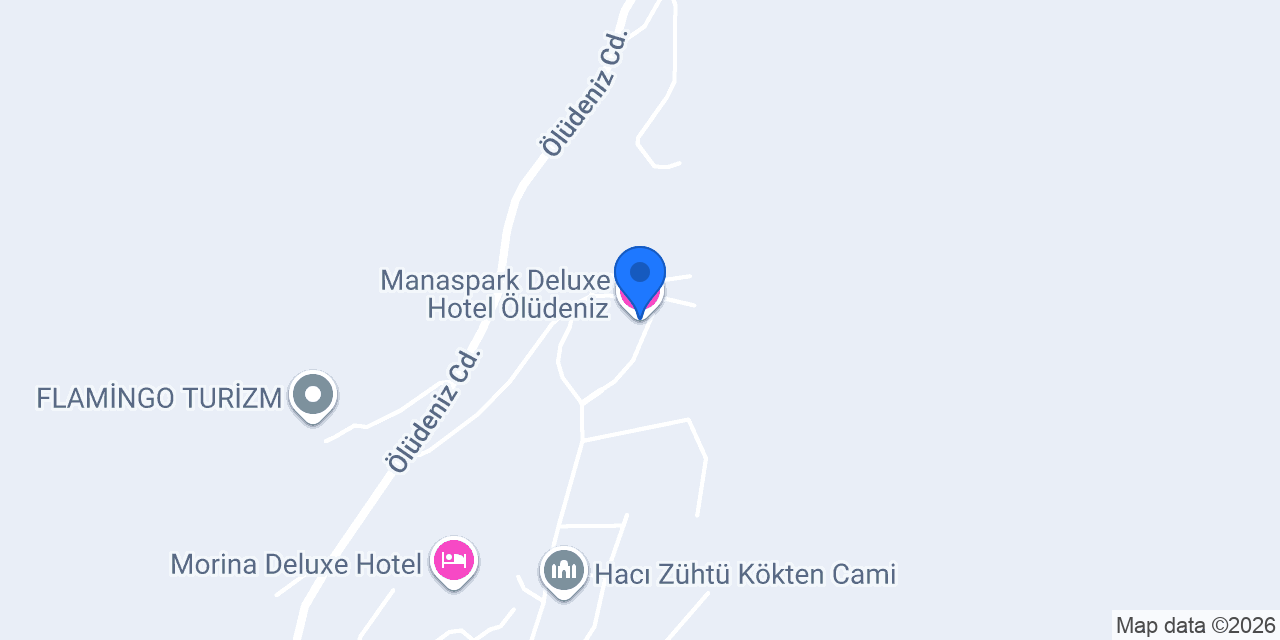 Manaspark Deluxe Hotel Ölüdeniz konumu