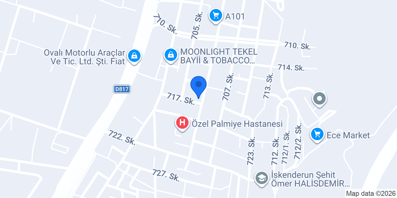 Alev Butik konumu